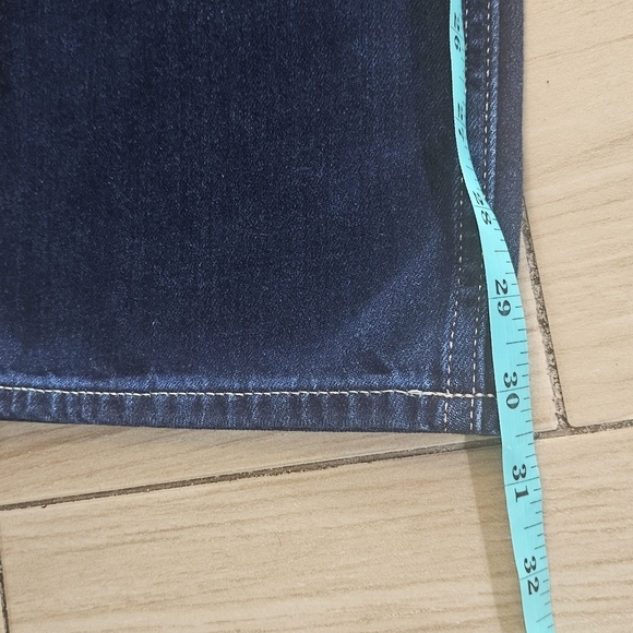 We The Free Jeans Women’s Button Fly Dark Blue Jeans - Picture 5 of 8